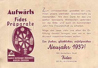 Werbekarte 1937